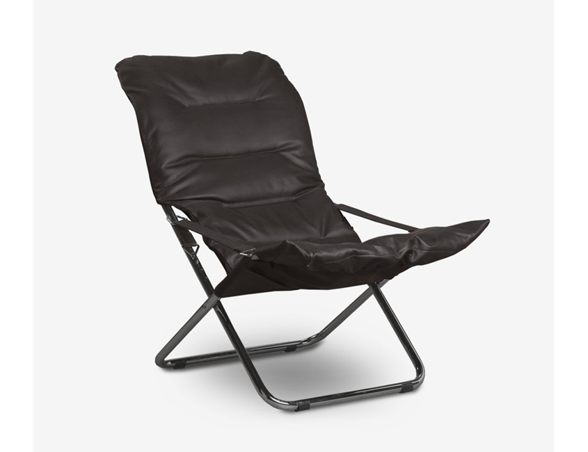 Comfort Zık  Leather/Metal Folding Chair