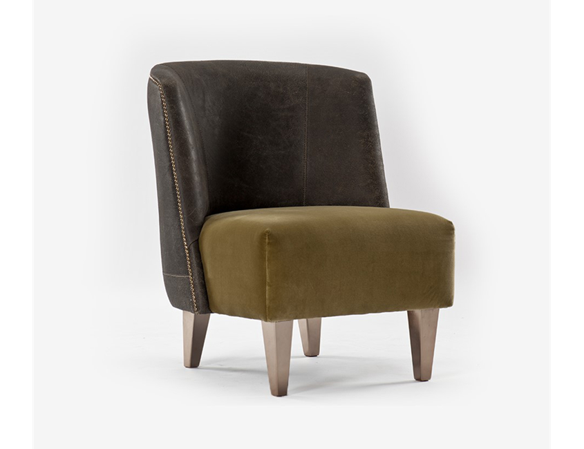 Sinderella Leather/Fabric Armchair