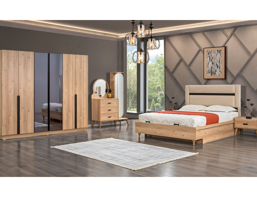 TURNA 2 MIRRORED BEDROOM SET