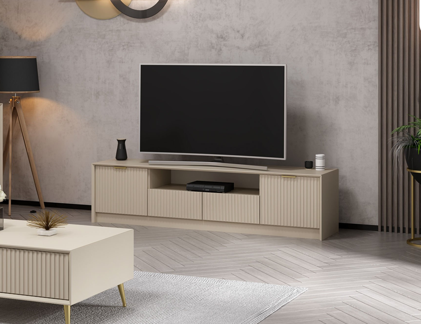 Kale Luxe Tv Unit 180Cm - Sandstone