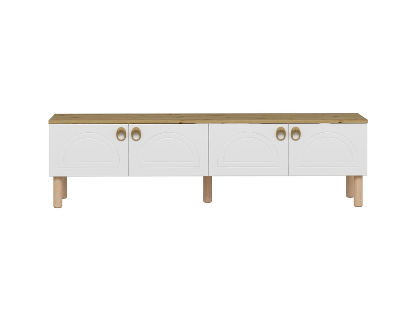 Lotus Tv Unit - White/Artisan