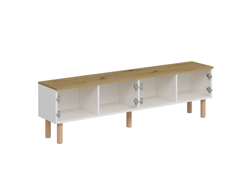 Lotus Tv Unit - White/Artisan