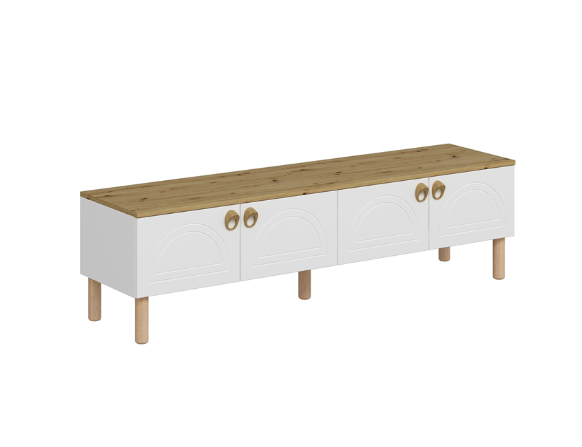 Lotus Tv Unit - White/Artisan