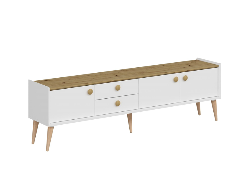 Mitra Tv Unit - White/Artisan