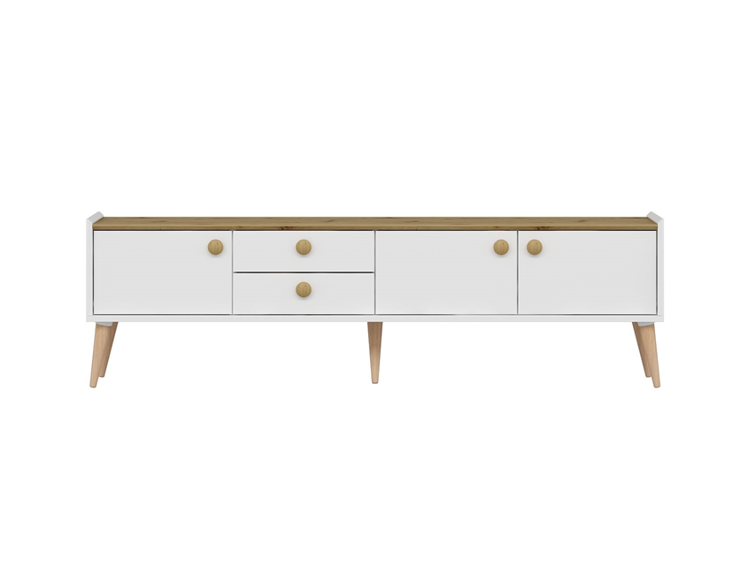 Mitra Tv Unit - White/Artisan