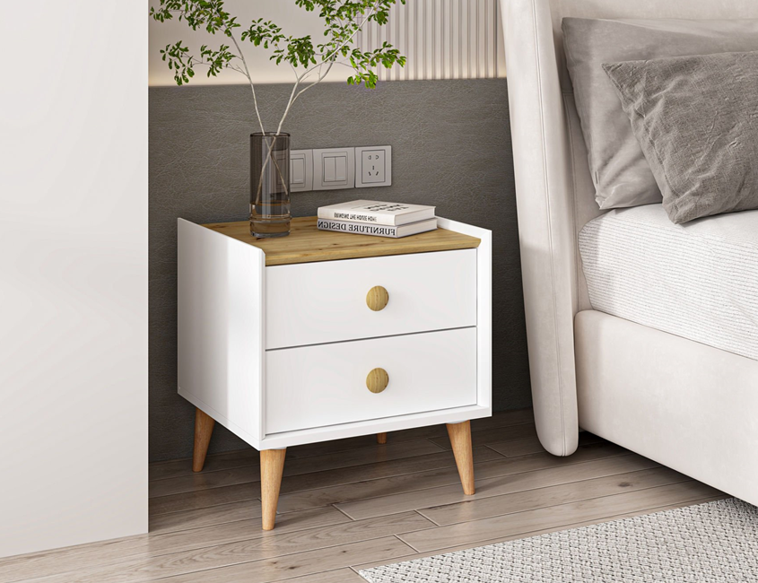 MITRA NIGHTSTAND - White - Artisan