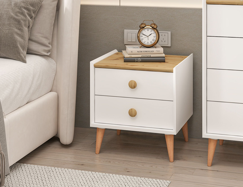 MITRA NIGHTSTAND - White - Artisan