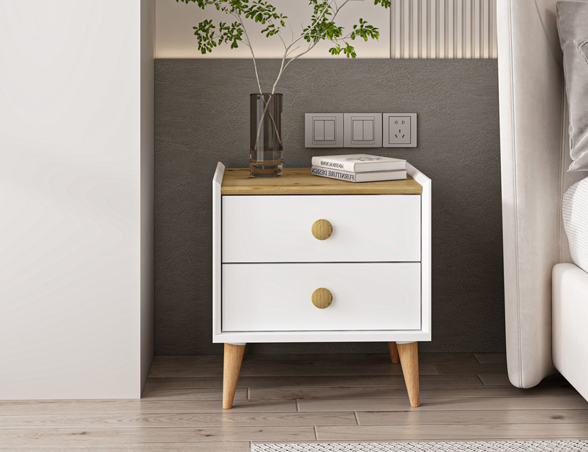 MITRA NIGHTSTAND - White - Artisan