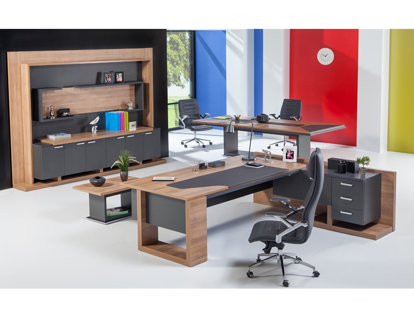 ENİX SHELVED VIP DESK SET