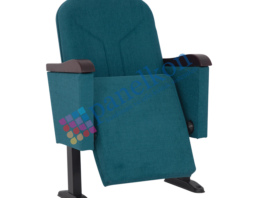 ROM CLOSED ARM CONFERENCE CHAIR WITH WOODEN ARMREST AND UPHOLSTERED BACK SEAT