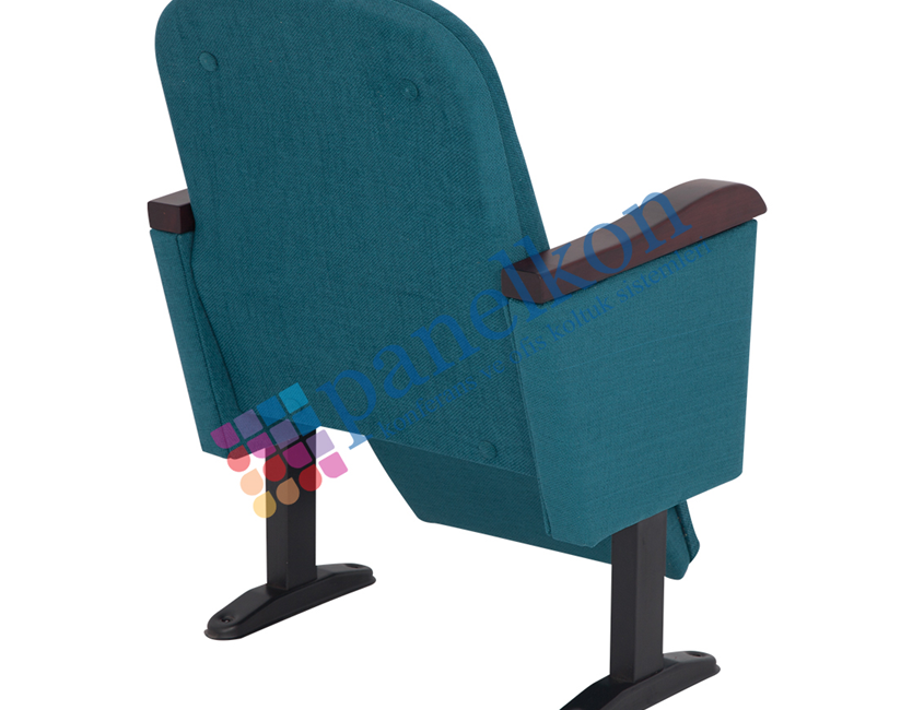 ROM CLOSED ARM CONFERENCE CHAIR WITH WOODEN ARMREST AND UPHOLSTERED BACK SEAT