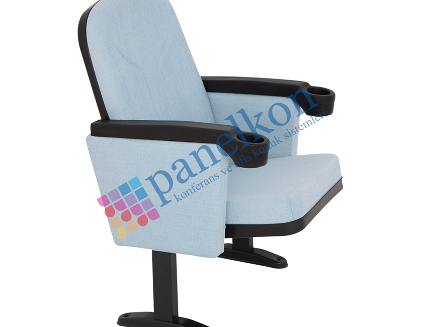 ROM CLOSED ARM POLYURETHANE CONFERENCE CHAIR WITH CUP HOLDER