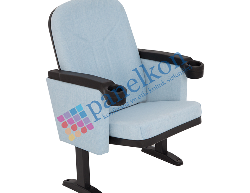 ROM CLOSED ARM POLYURETHANE CONFERENCE CHAIR WITH CUP HOLDER