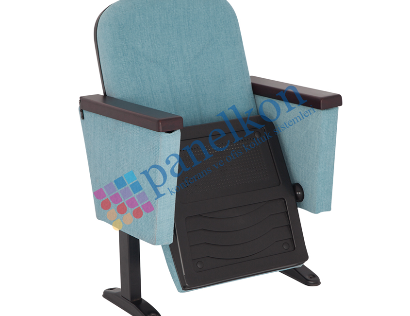 ROM ARMREST AND TABLE WITH WOODEN INNER REMOVABLE WRITING TABLE CONFERENCE CHAIR