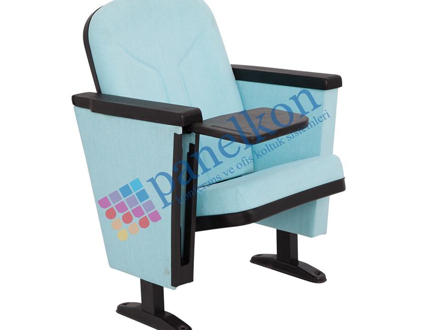 ROM POLYURETHANE ANTIPANIC WRITING TABLE PLASTIC CONFERENCE CHAIR WITH BACKREST AND SEAT