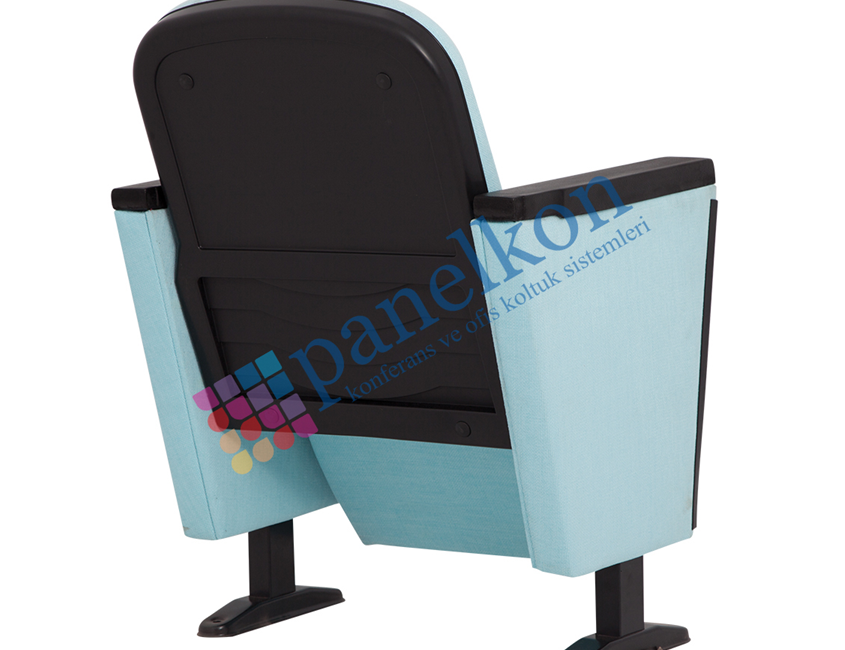 ROM POLYURETHANE ANTIPANIC WRITING TABLE PLASTIC CONFERENCE CHAIR WITH BACKREST AND SEAT