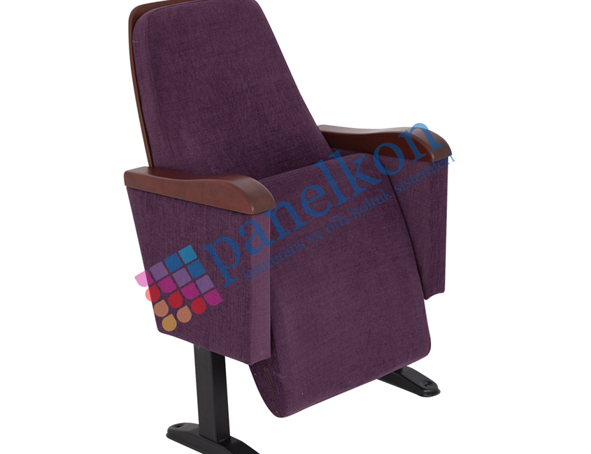 Planet Armrest Wooden Back Wooden Upholstered Seat Conference Chair