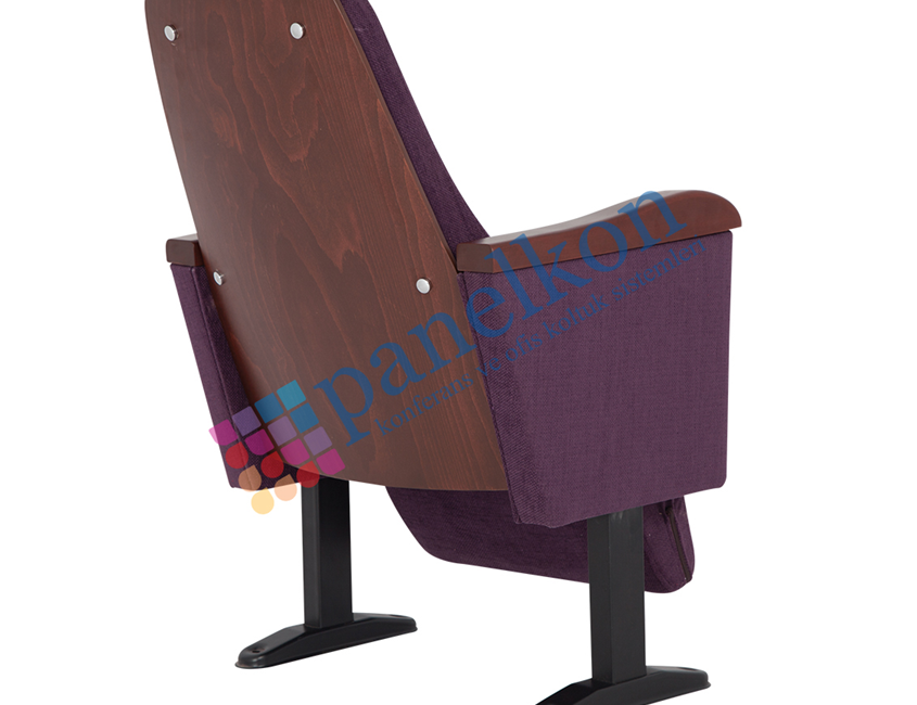 Planet Armrest Wooden Back Wooden Upholstered Seat Conference Chair