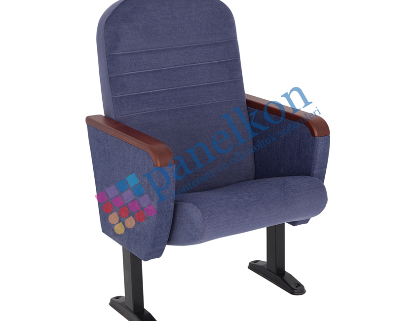 Soft Wooden Arm, Upholstered Back and Seat