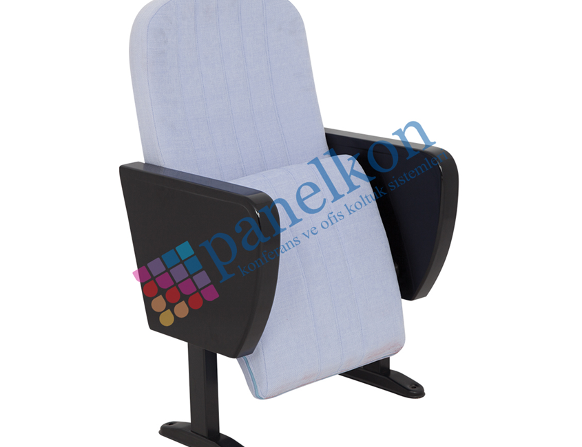 Asil Half Wooden Armrest, Half Wooden Back, Upholstered Conference Chair