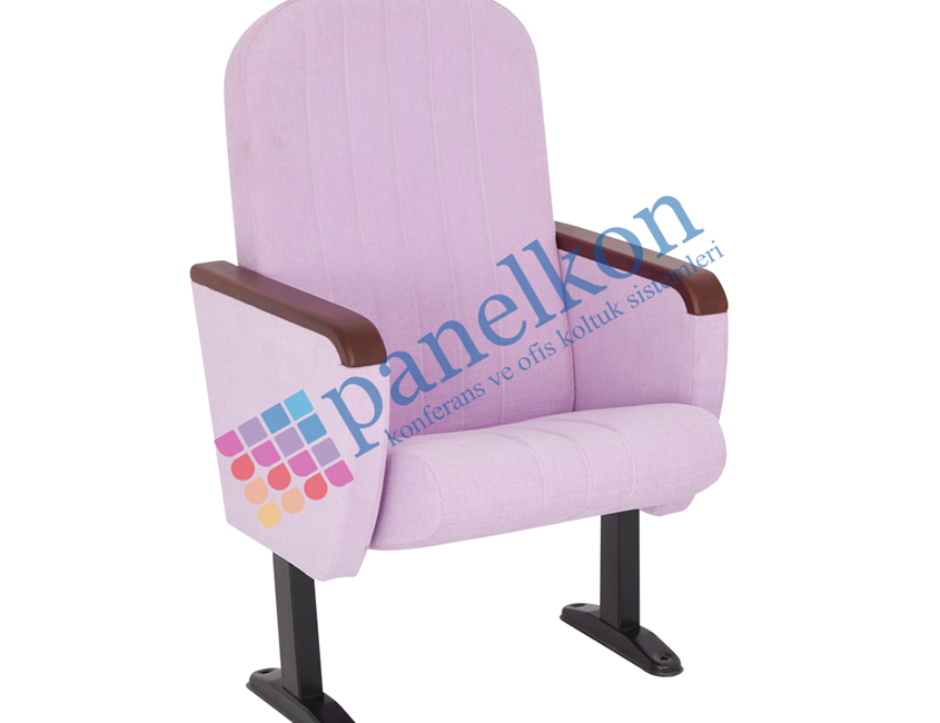 Asil Wooden Armrest, Upholstered Back and Seat Conference Chair