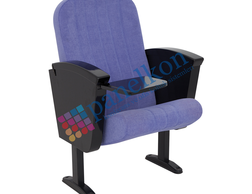 Asil Half Wooden Armrest, Inside Foldable Table, Fully Upholstered Back and Seat Conference Chair