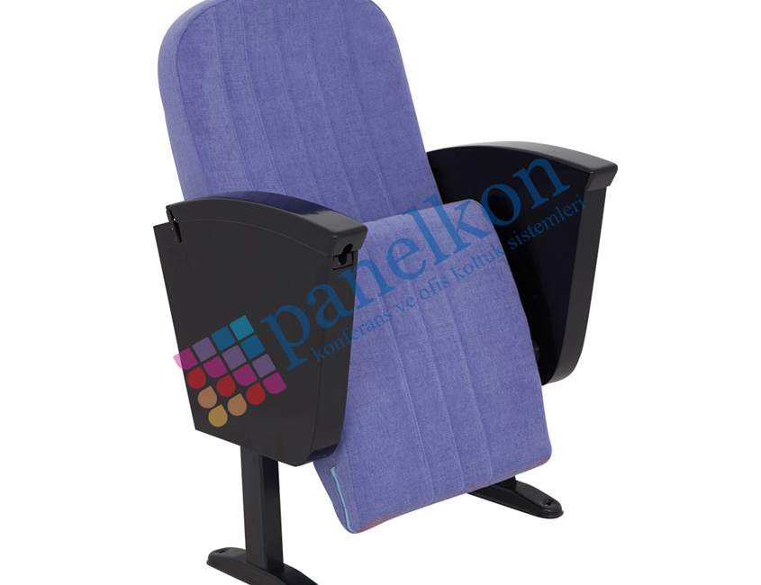 Asil Half Wooden Armrest, Inside Foldable Table, Fully Upholstered Back and Seat Conference Chair