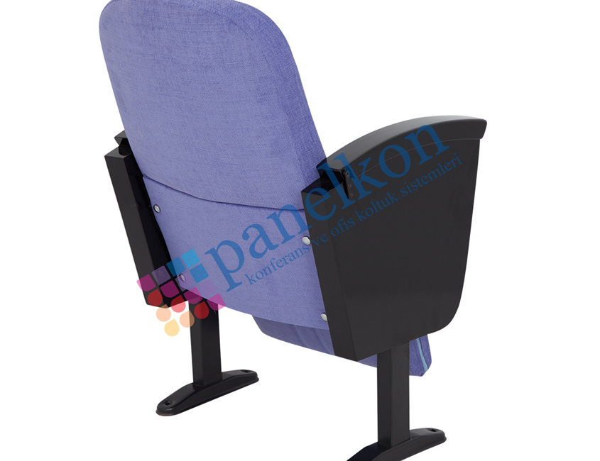 Asil Half Wooden Armrest, Inside Foldable Table, Fully Upholstered Back and Seat Conference Chair