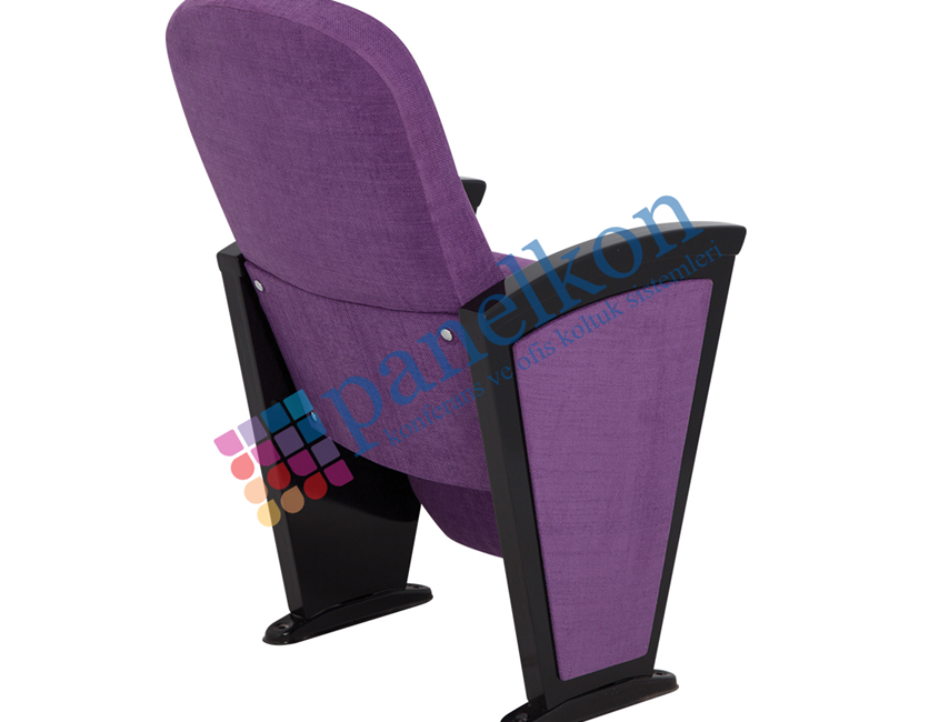 Asil Long Wooden Arm, Front Wooden, Upholstered Back and Row Head Conference Chair