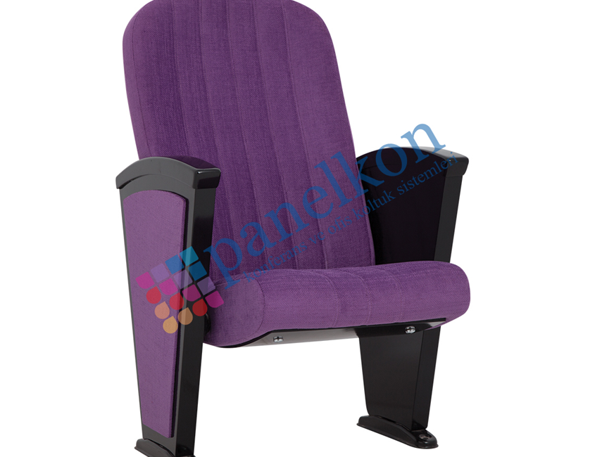 Asil Long Wooden Arm, Front Wooden, Upholstered Back and Row Head Conference Chair