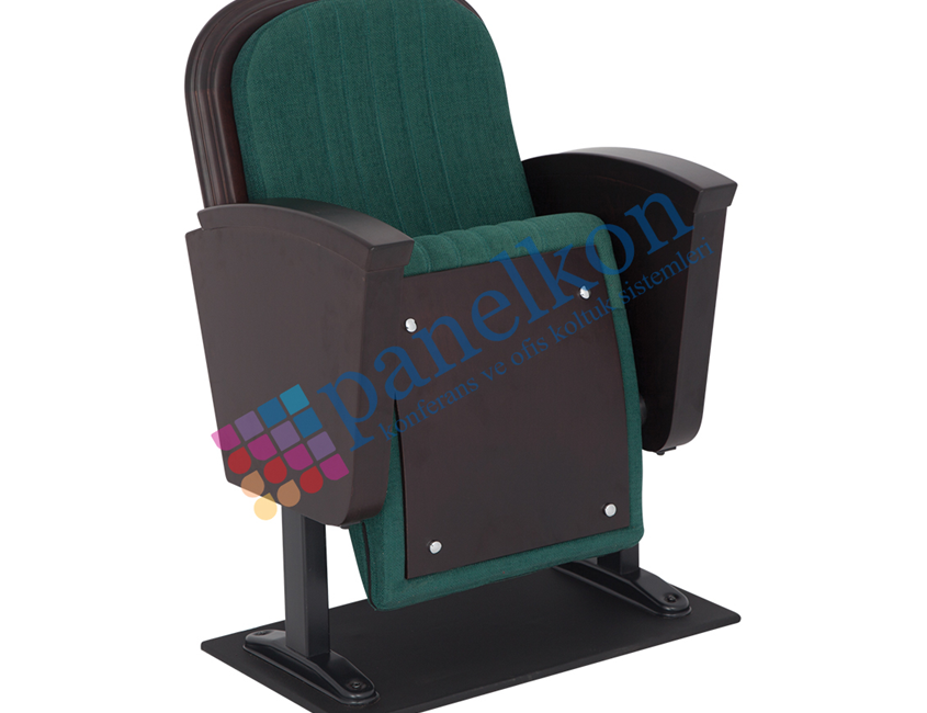 Happy Half Wooden Arm, Upholstered Seat and Back Conference Chair