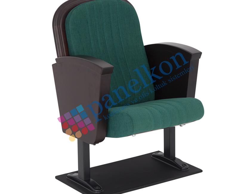 Happy Half Wooden Arm, Upholstered Seat and Back Conference Chair