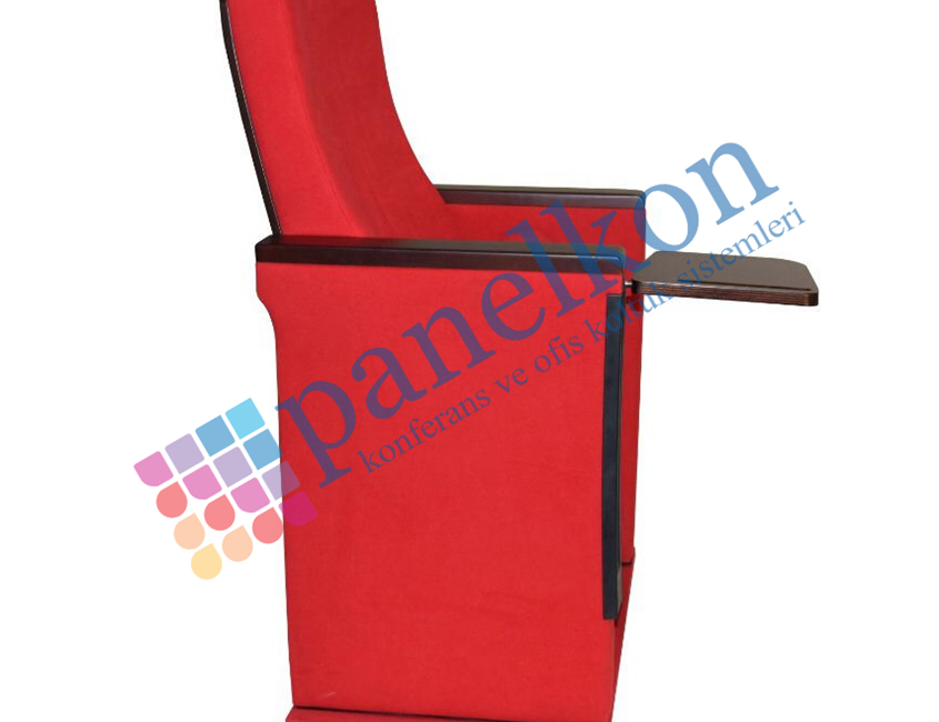 Ilgın floor-to-ceiling long-upholstered anti-panic arm, wooden armrest, polished long wooden back, fully upholstered seat.