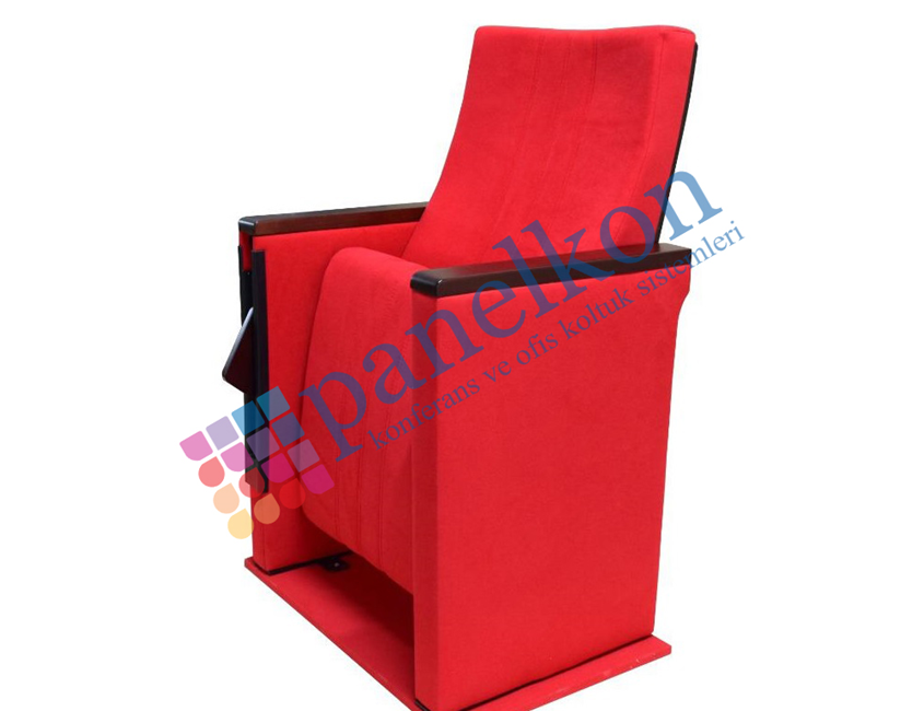 Ilgın floor-to-ceiling long-upholstered anti-panic arm, wooden armrest, polished long wooden back, fully upholstered seat.