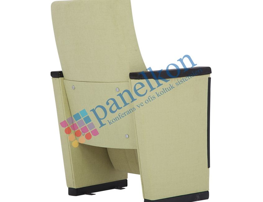 Ilgın polyurethane back and seat fully upholstered chair with anti-panic writing table.