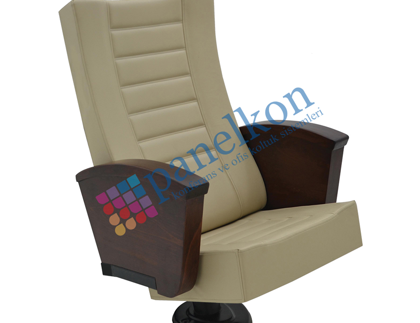 Başak MS 1881 Half-Wood Armchair with Upholstered Backrest and Seat