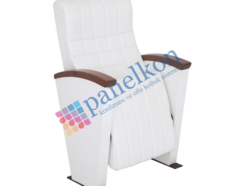 Palet Long Upholstered, Wooden Arm, Half-Wooden Back, Upholstered Seat, Wooden Armrests