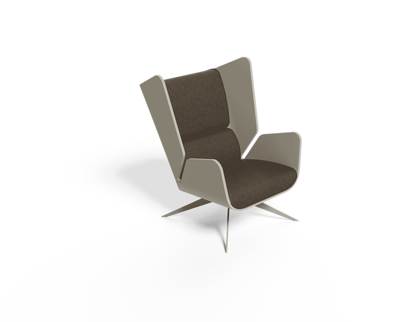 Folium Armchair Melt Leg