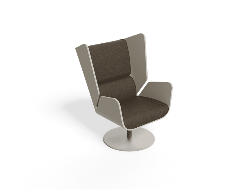 Folium Armchair Flange Leg